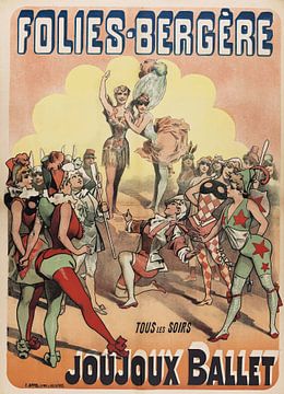 Alfred Choubrac - Folies-Bergère, La Belle et La Bête (ca. 1899) van Peter Balan