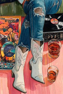 Vinyl, Boots & Bourbon by Studio BB