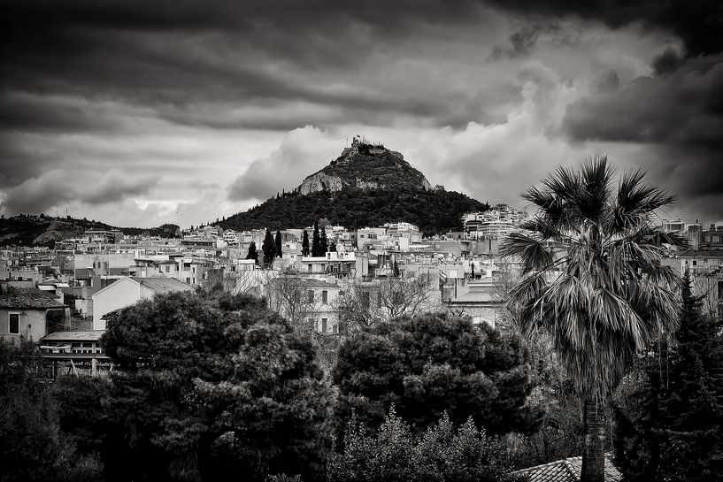 Schwarzweiss-Fotografie: Athen - Lykabettus von Alexander Voss