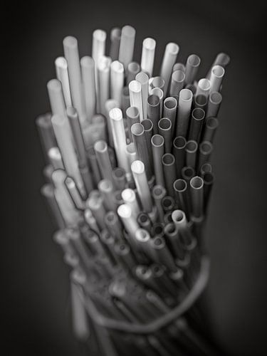 Bündel von Strohhalmen