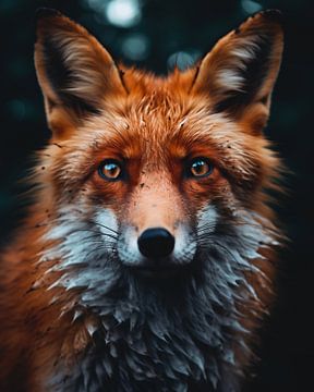 Fuchs im Portrait von fernlichtsicht