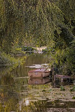 Verlaten Roeiboot van Rob Boon