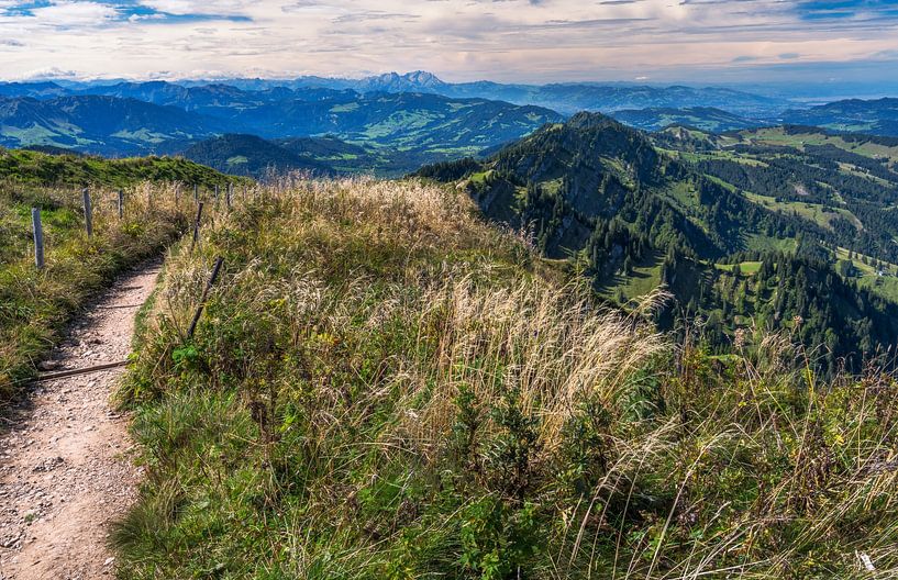 Hiking trail on the Hochgrat near Oberstaufen in the Allgäu by ManfredFotos
