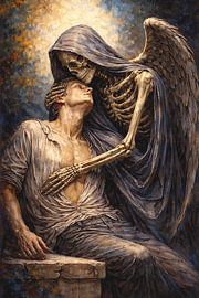 Das Gemälde „Der Kuss des Todes“.