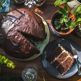Chocolade taart met liefde gebakken van Made By Jane
