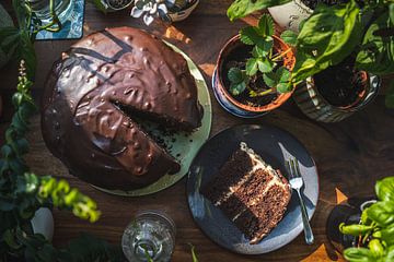 Un gâteau au chocolat cuit avec amour sur Made By Jane