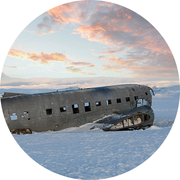 Plane Wreck IJsland zonsopkomst