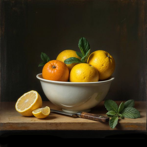 Stilleven met fruit van The Nudes Gallery