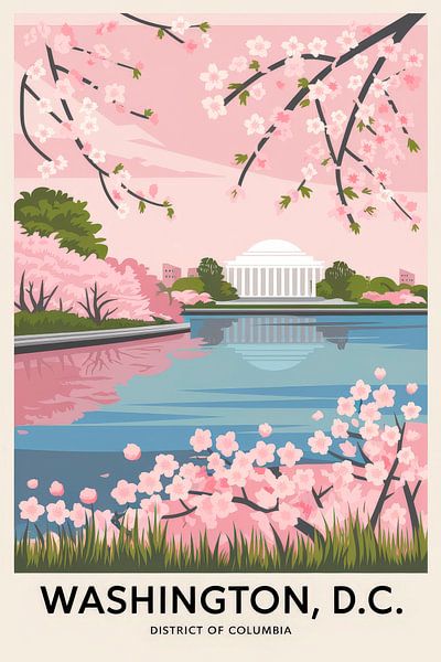 Washington, D.C. Vintage Travel Poster par Poster Art Shop
