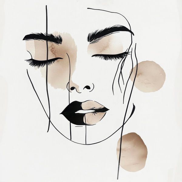 Elegantie in zachte kleuren van Poster Art Shop