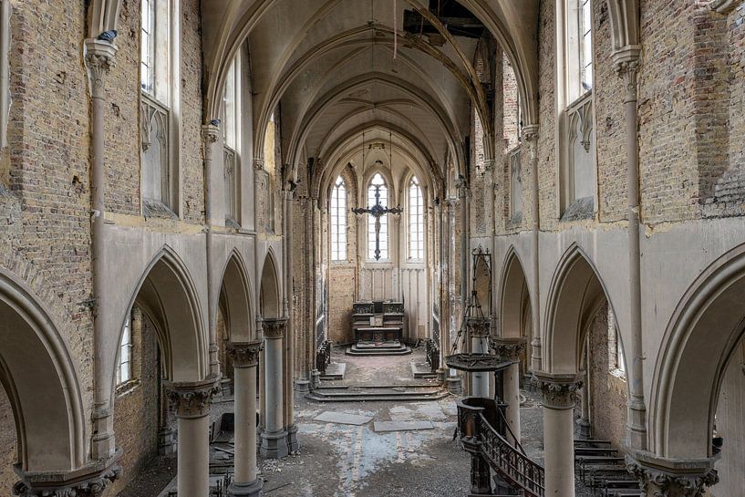 blue christ church by Ecarna