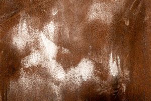 Metal surface rusty abstract brown by Dieter Walther