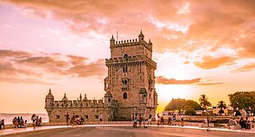 Turm von Belem (Abendrot) von Stewart Leiwakabessy