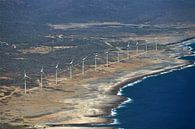 Parc d'éoliennes sur la côte est de Bonaire. par Silvia Weenink Aperçu