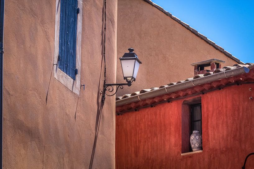 Ochre coloured houses in Roussillon in Provence by Christian Müringer