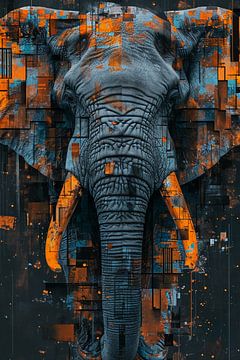 Abstracte olifant van haroulita