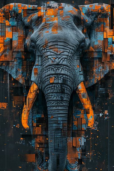 Abstract elephant by haroulita
