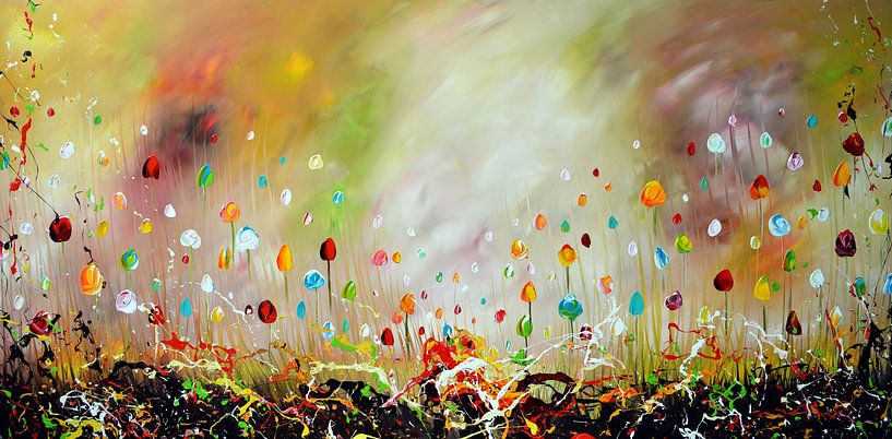 Flowers Green van Gena Theheartofart