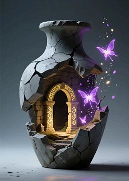 Fantasy Art Vase – Unique Decorative Statement Piece