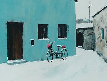 Winter Wonder Fiets Landschap van Karina Brouwer