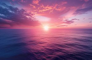 Sonnenuntergang über dem Mittelmeer