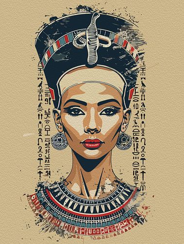Vorstelijke koningin van Egypte - Moderne Neo-Pharao kunst