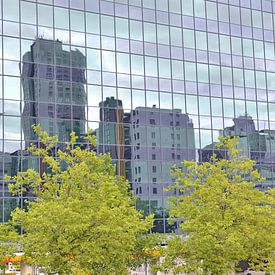 Schiekade Rotterdam reflectie von Wim Aalbers