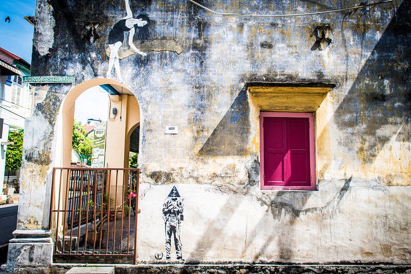 Penang  street art in George Town van Ellis Peeters