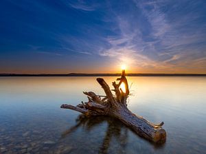 Stiller Tagesausklang am Ammersee in Oberbayern