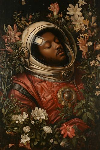 Schlafender Astronaut