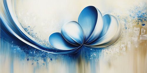 Modern abstract blauw