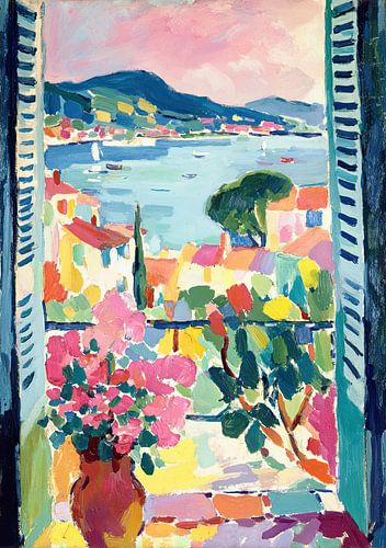 Vue depuis la fenêtre sur Saint-Tropez