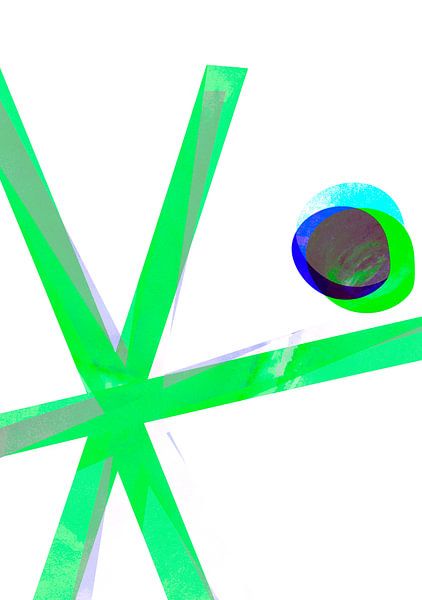 Sterrenkind - Maagd Sterrenbeeld Abstract van Mad Dog Art