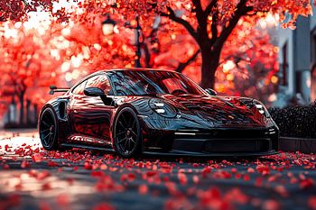 Ein schwarzer Porsche 911 GT3