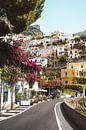 Houses against the mountain in Positano by Liz Schoonenberg thumbnail
