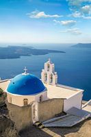 Kerk Agios Nikolaos in Oia op Santorini, Griekenland