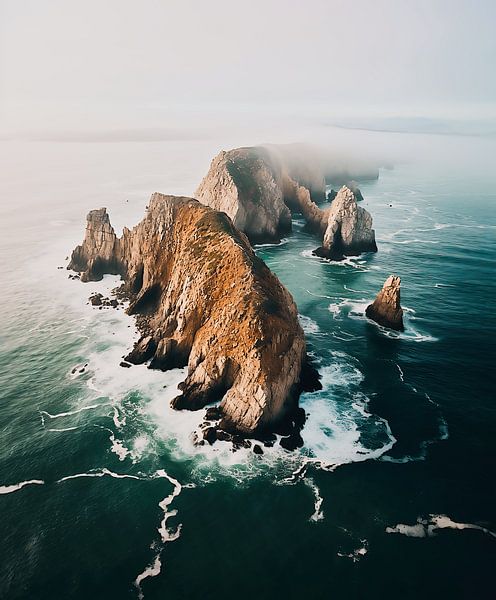 Rotseiland van fernlichtsicht