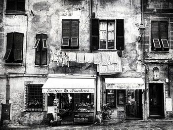 Oude voorgevel huis Italië