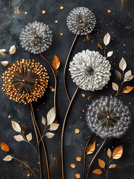Dandelion flowers by haroulita