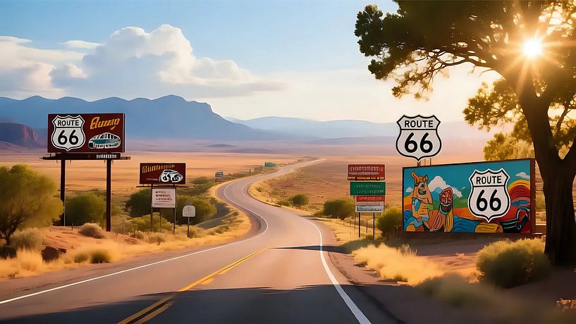 L'immensité de la Route 66 par Jean Pierre
