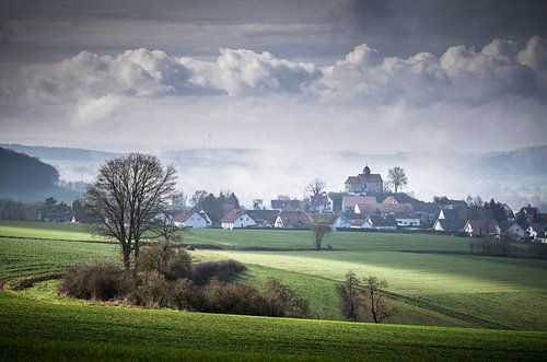 Uitzicht op de kapel Schönberg