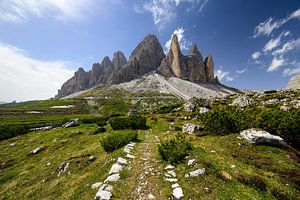 Die Drei Zinnen in den Dolomiten Italien