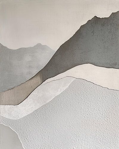 Gelaagde Bergen in Neutrale Harmonie van Color Square