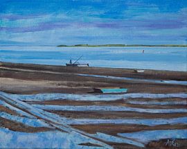 Wattenmeer von Antonie van Gelder Beeldend kunstenaar