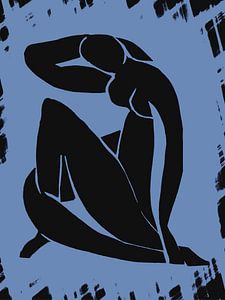 Inspiriert von Henri Matisse Skandinavien Blau