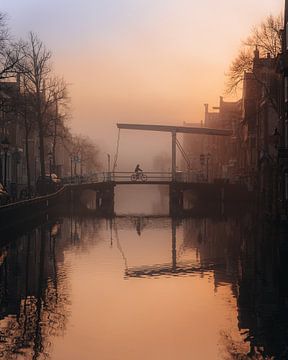 Alkmaar in de mist van Larissa van Hooren