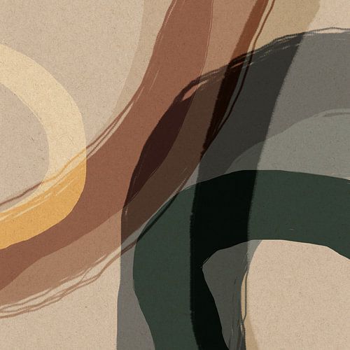 Pastel Expressions: Abstracte Minimalistische Kunst nr. 8