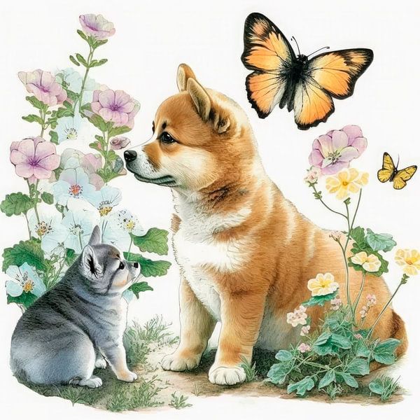 Shiba Romantic 4 van DNH Expressions