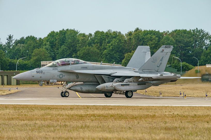 Boeing EA-18G Growler at Fliegerhorst Hohn. by Jaap van den Berg