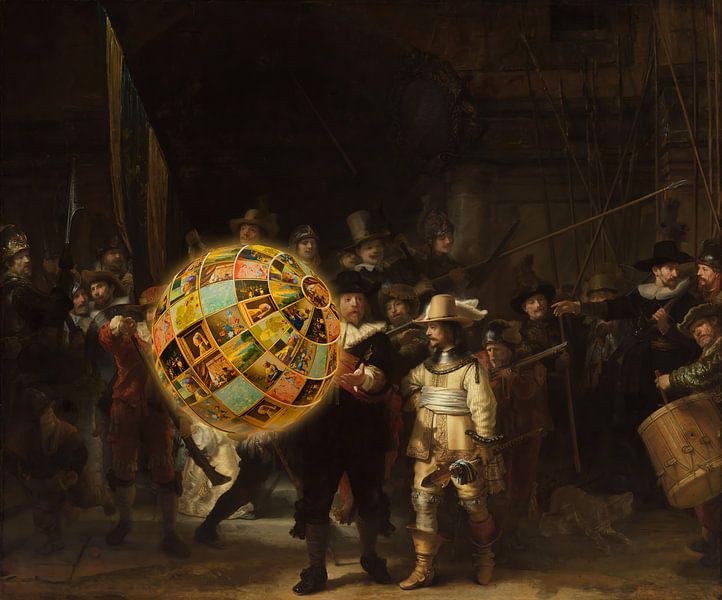 Beach Ball avec un twist - Laissez les maîtres de la peinture s'équilibrer - Osez regarder ? par Moonheart Artworks